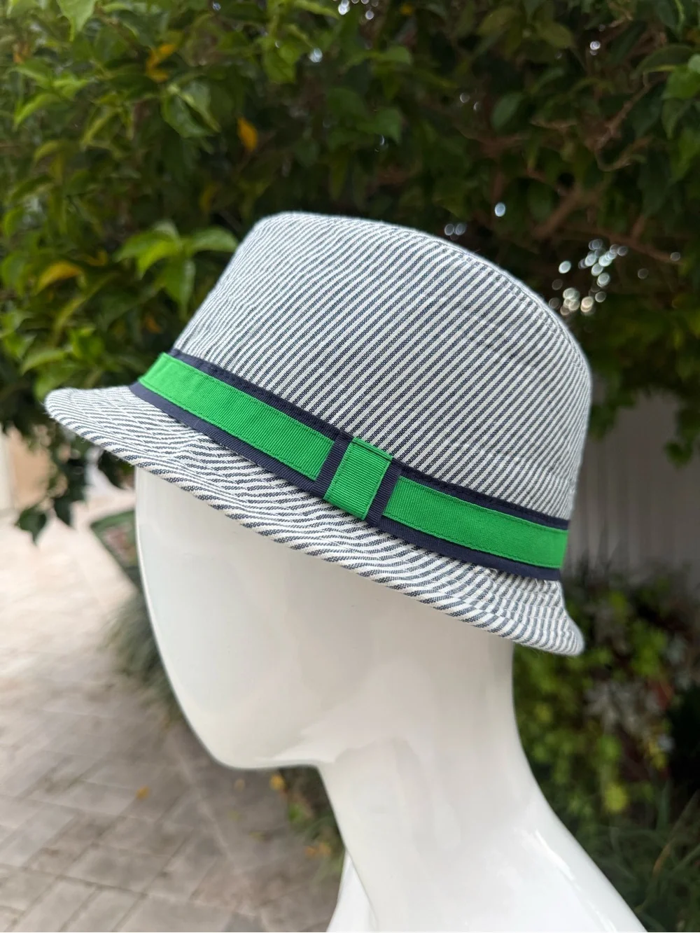 The Children's Place Boys Seersucker Stripe Fedora Hat